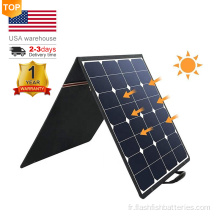 Panneaux solaires portables pliants pliants pour camping extérieur